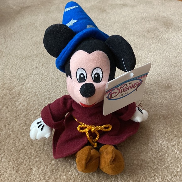 Vintage Disney Sorcerer Mickey and Fantasia alligator beanie babies - Picture 2 of 5